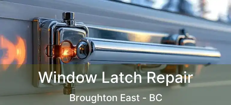  Window Latch Repair Broughton East - BC