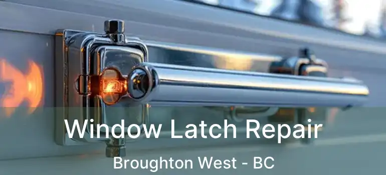  Window Latch Repair Broughton West - BC