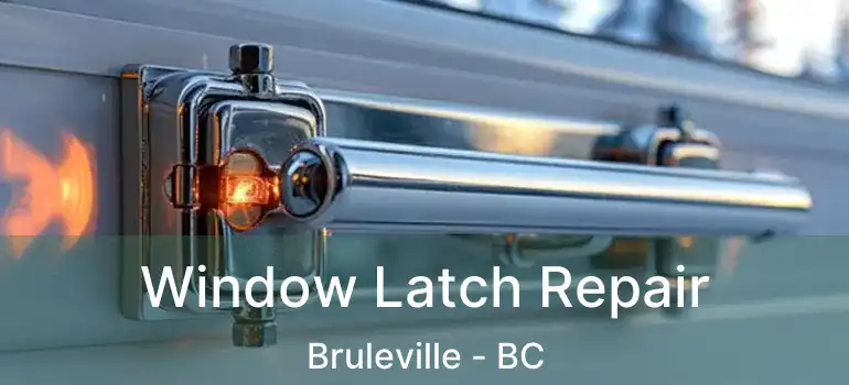  Window Latch Repair Bruleville - BC