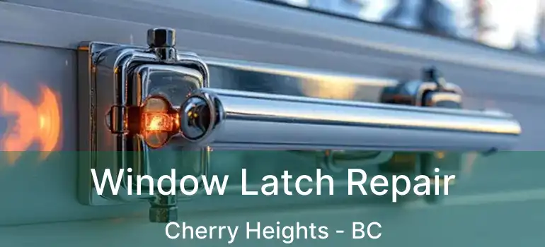  Window Latch Repair Cherry Heights - BC