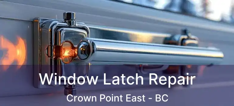  Window Latch Repair Crown Point East - BC