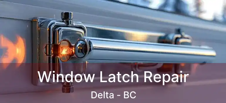  Window Latch Repair Delta - BC