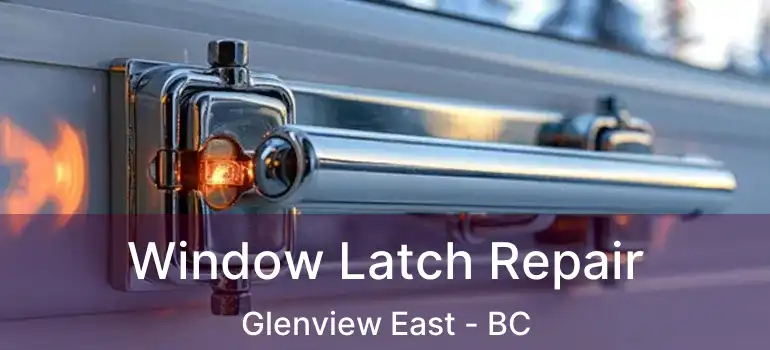  Window Latch Repair Glenview East - BC
