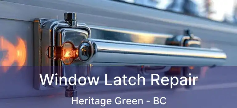  Window Latch Repair Heritage Green - BC