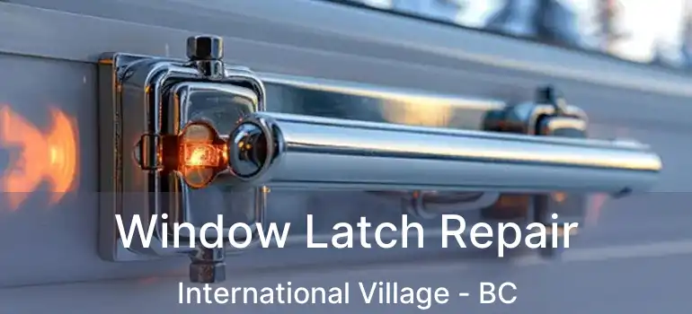  Window Latch Repair International Village - BC