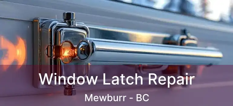  Window Latch Repair Mewburr - BC