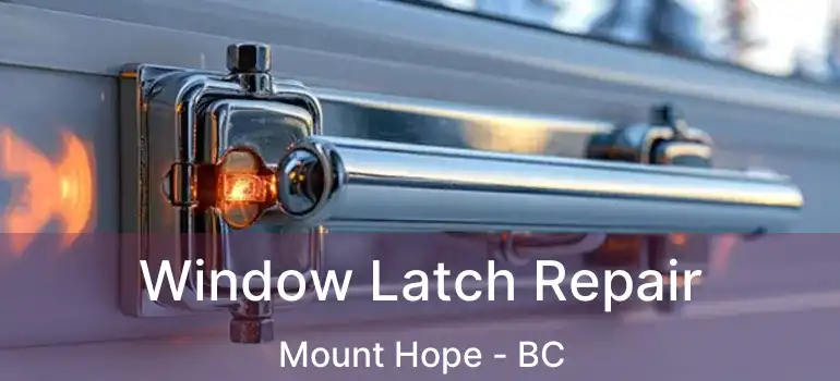  Window Latch Repair Mount Hope - BC