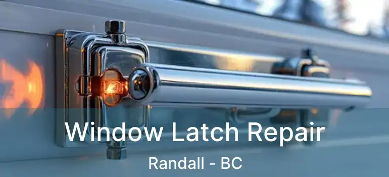 Window Latch Repair Randall - BC