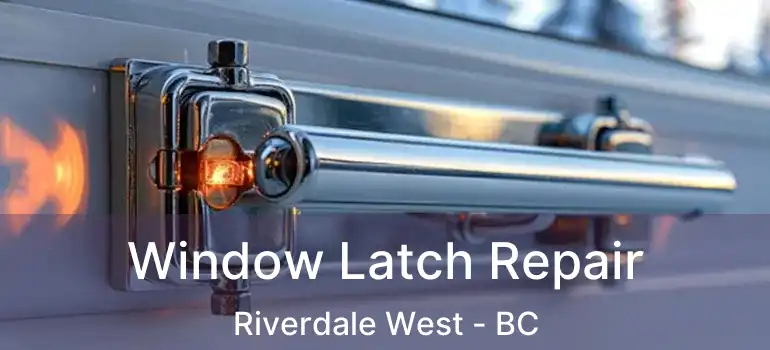  Window Latch Repair Riverdale West - BC