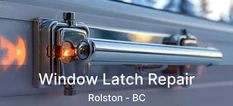  Window Latch Repair Rolston - BC