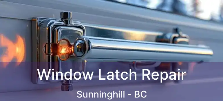  Window Latch Repair Sunninghill - BC