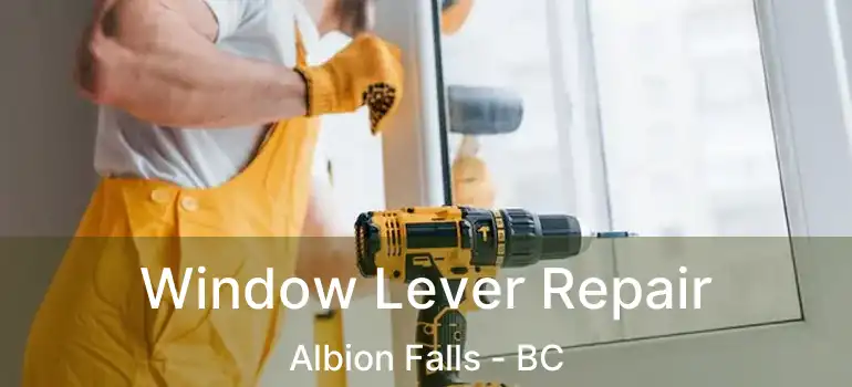  Window Lever Repair Albion Falls - BC