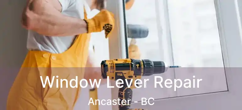  Window Lever Repair Ancaster - BC