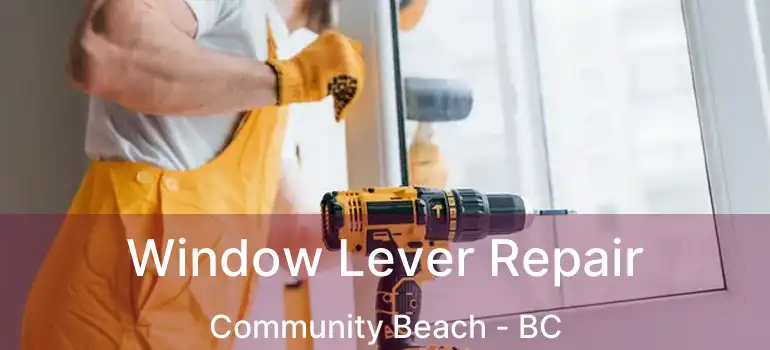  Window Lever Repair Community Beach - BC