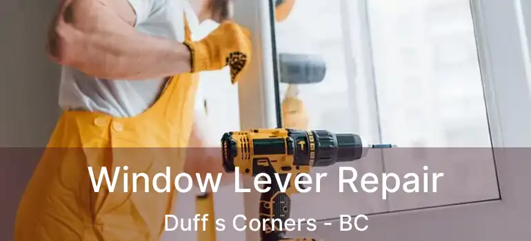  Window Lever Repair Duff s Corners - BC