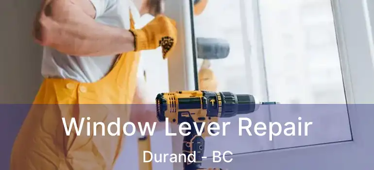  Window Lever Repair Durand - BC