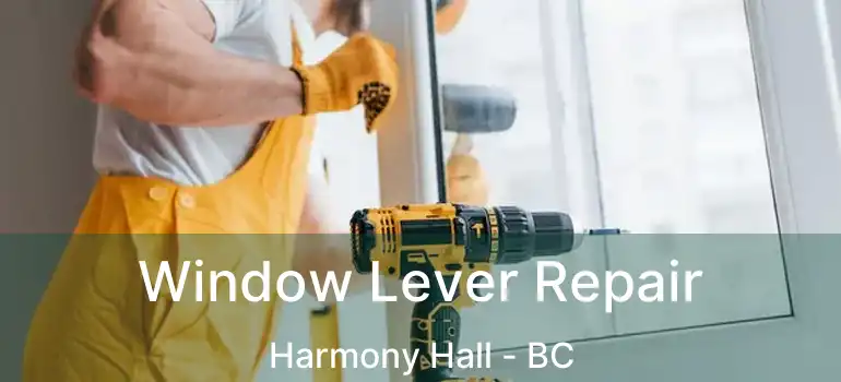  Window Lever Repair Harmony Hall - BC