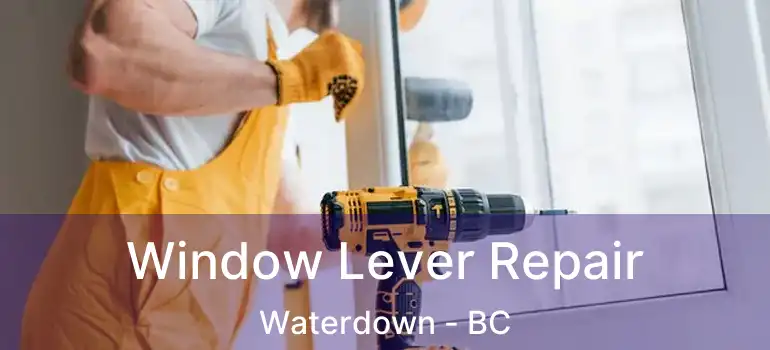  Window Lever Repair Waterdown - BC