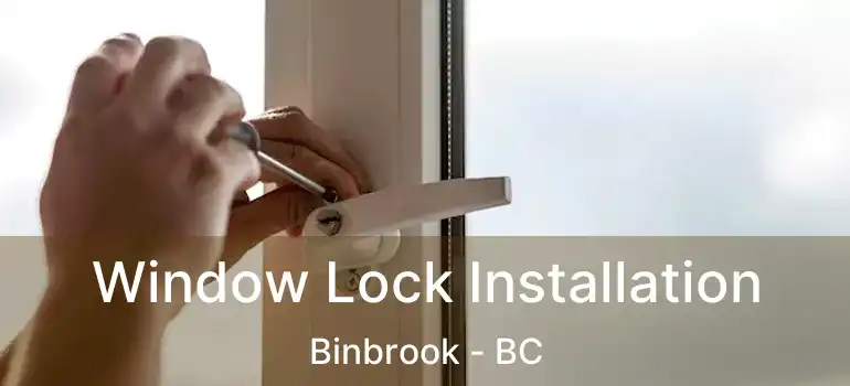  Window Lock Installation Binbrook - BC