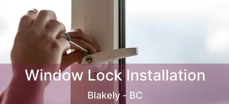  Window Lock Installation Blakely - BC