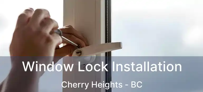  Window Lock Installation Cherry Heights - BC