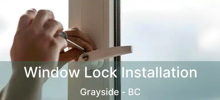  Window Lock Installation Grayside - BC