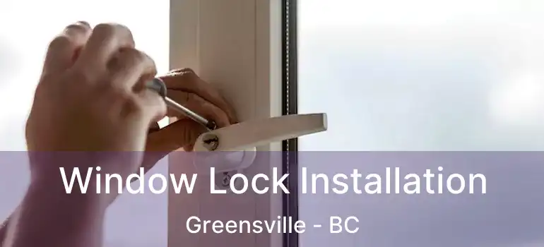  Window Lock Installation Greensville - BC