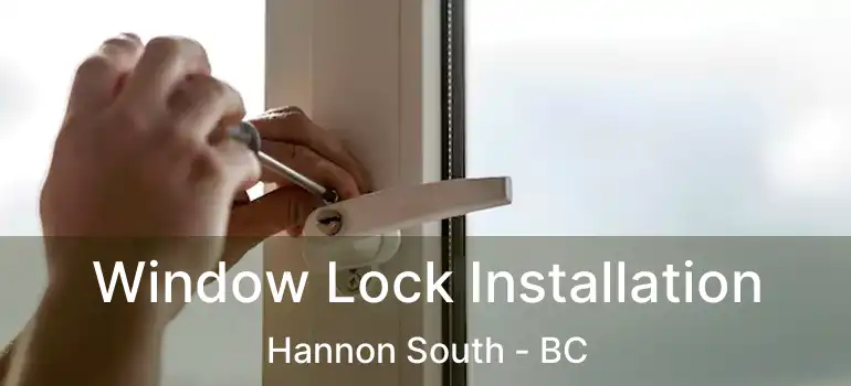  Window Lock Installation Hannon South - BC