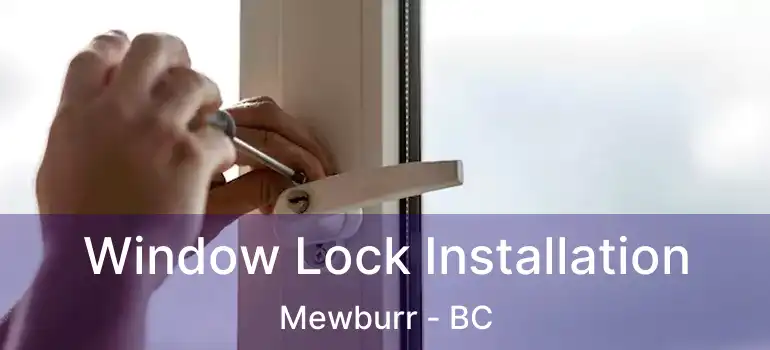  Window Lock Installation Mewburr - BC