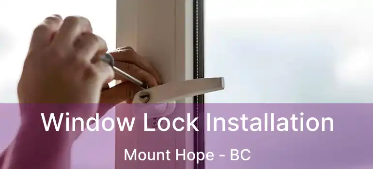  Window Lock Installation Mount Hope - BC