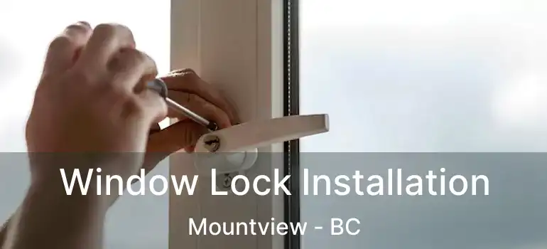  Window Lock Installation Mountview - BC