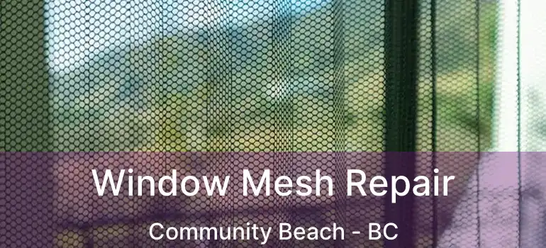  Window Mesh Repair Community Beach - BC