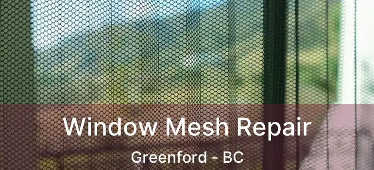  Window Mesh Repair Greenford - BC