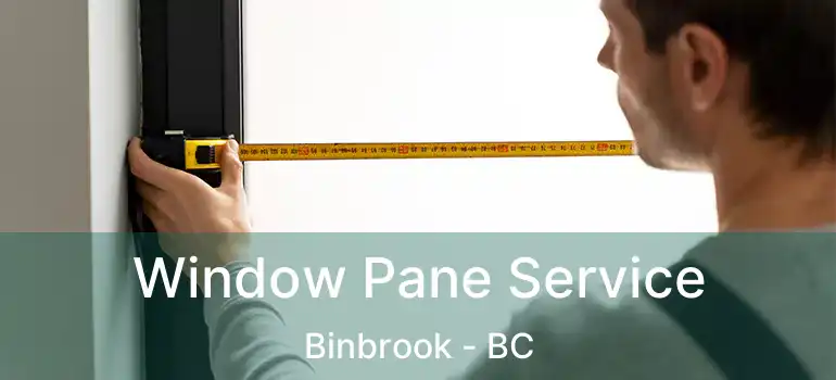  Window Pane Service Binbrook - BC