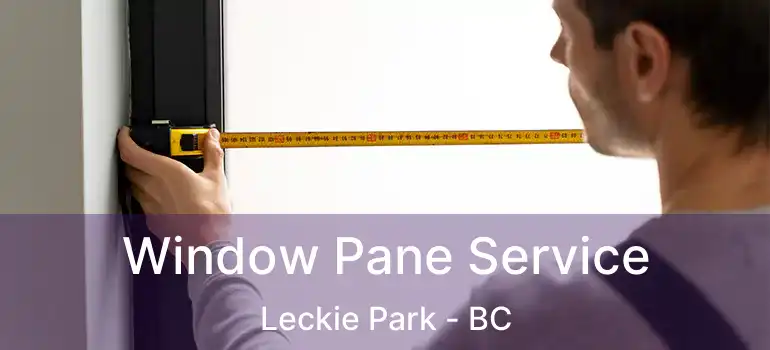  Window Pane Service Leckie Park - BC