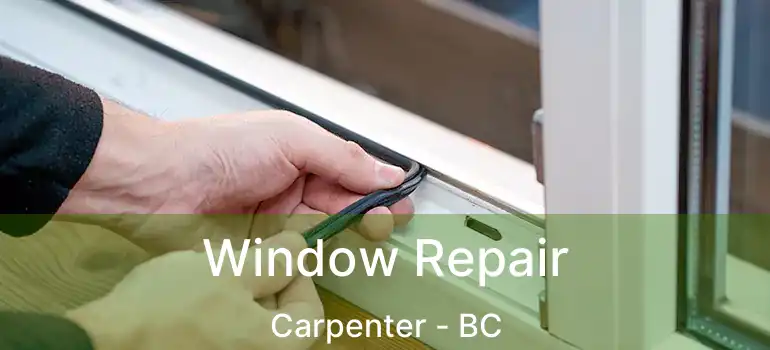  Window Repair Carpenter - BC