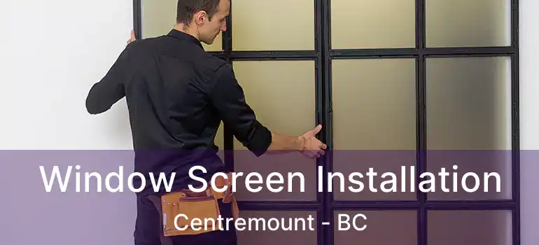  Window Screen Installation Centremount - BC