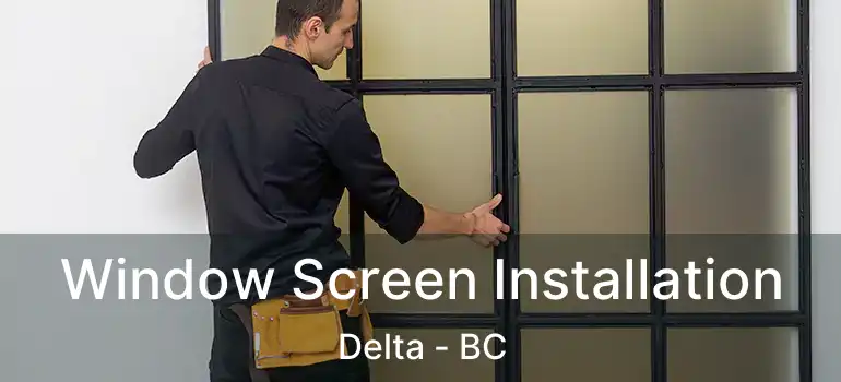  Window Screen Installation Delta - BC
