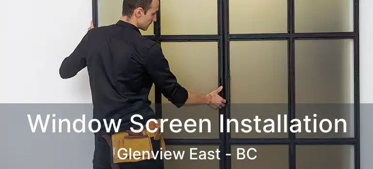  Window Screen Installation Glenview East - BC