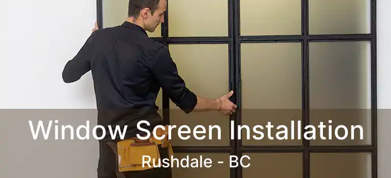  Window Screen Installation Rushdale - BC