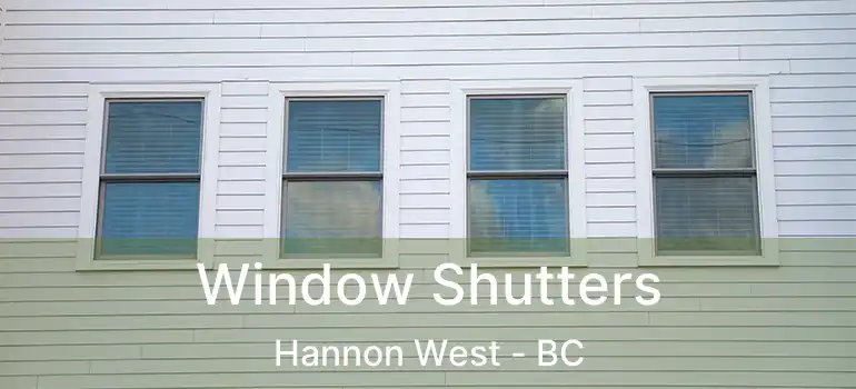  Window Shutters Hannon West - BC