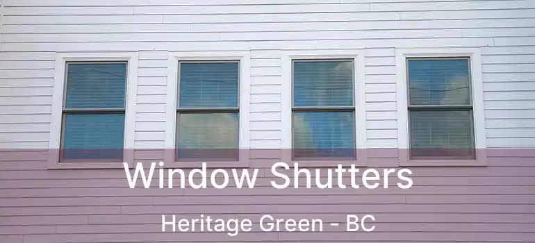  Window Shutters Heritage Green - BC