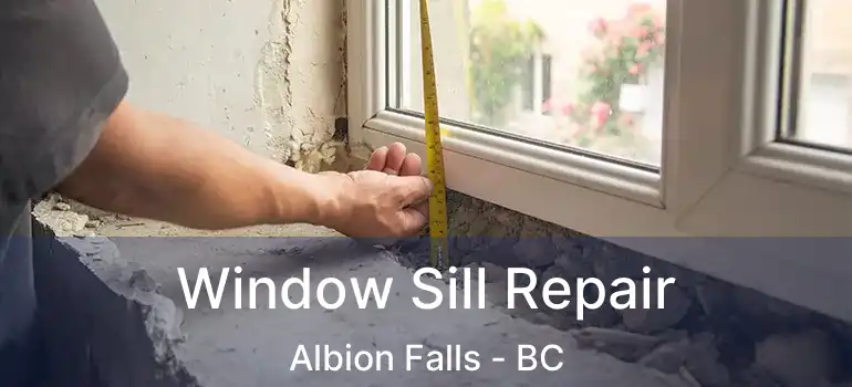  Window Sill Repair Albion Falls - BC