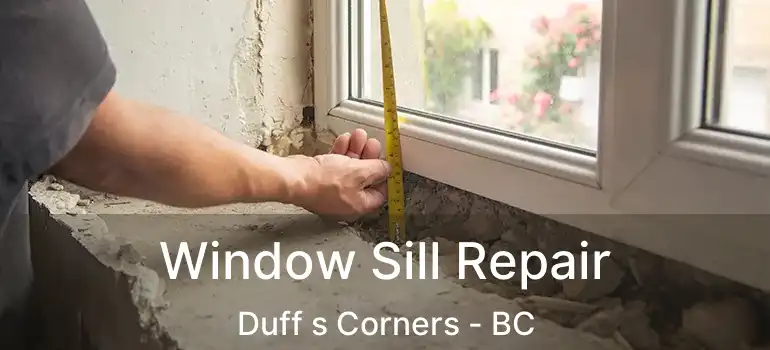 Window Sill Repair Duff s Corners - BC