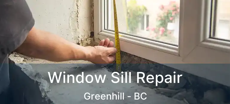  Window Sill Repair Greenhill - BC