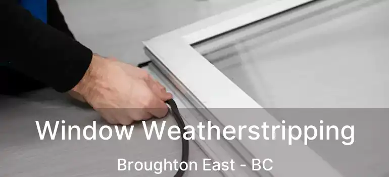  Window Weatherstripping Broughton East - BC