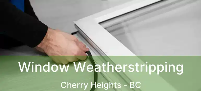  Window Weatherstripping Cherry Heights - BC