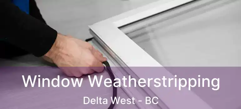  Window Weatherstripping Delta West - BC