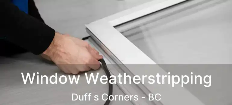  Window Weatherstripping Duff s Corners - BC