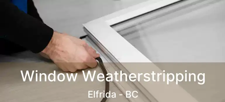  Window Weatherstripping Elfrida - BC
